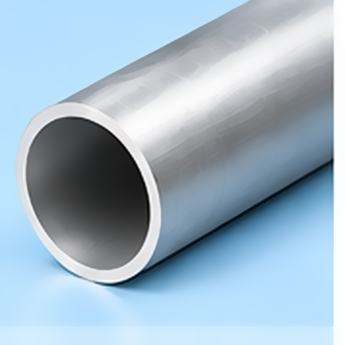 Aluminium round tube, mill finish, cut to size