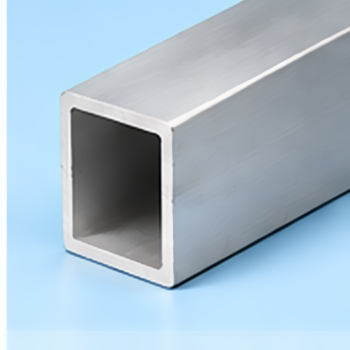 Aluminium square tube, mill finish, cut to size