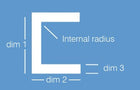 Aluminium Channel 12mm x 12mm x 1.6mm