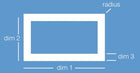 Aluminium Rectangular Hollow Section 38.1mm x 25.4mm x 2.54mm